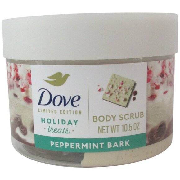 Dove Limited Edition Peppermint Bark Body Scrub for Holiday Treats 10.5‎ fl oz - Picture 1 of 4
